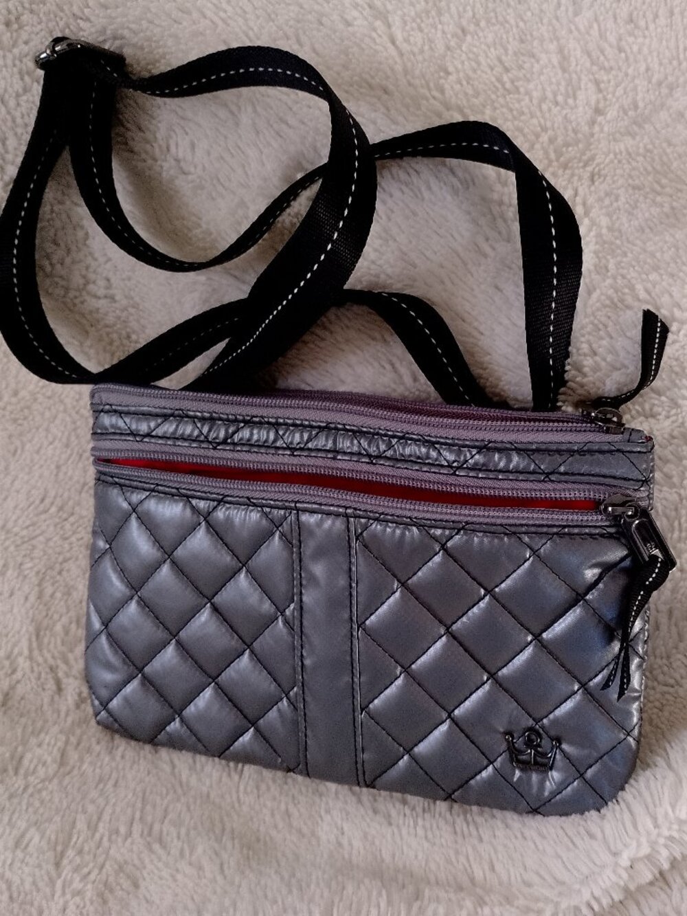 Oliver Crossbody Bag Gunmetal Silver